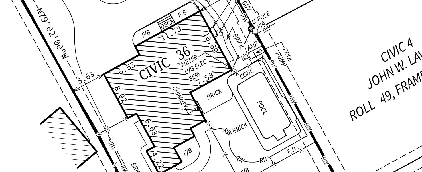 Crop of a real property report.